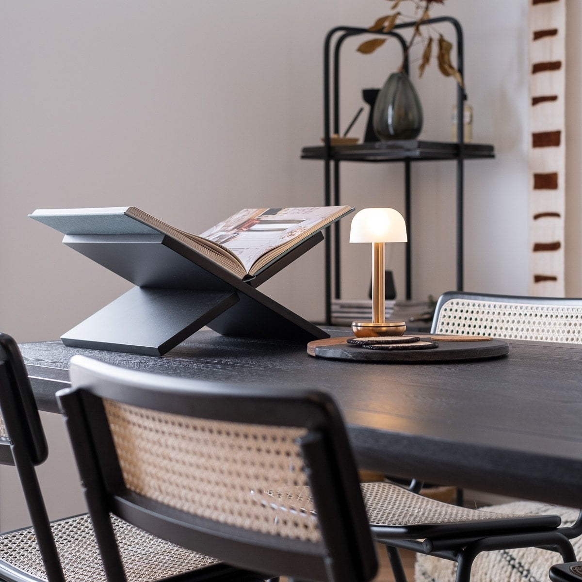 TWO TABLE LIGHT GOLD PC FROSTED