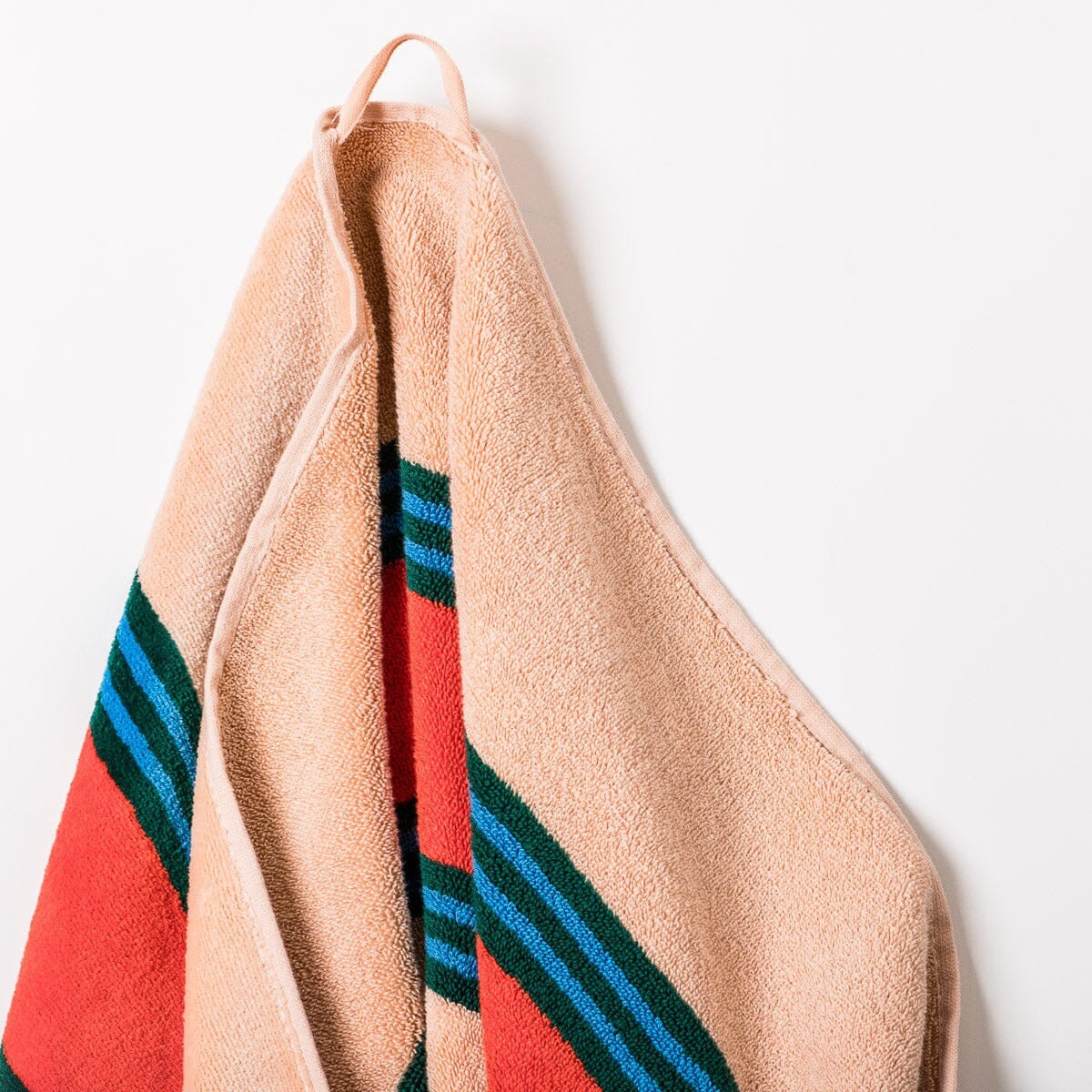 BEACH TOWEL - BISTRO PINK STRIPE