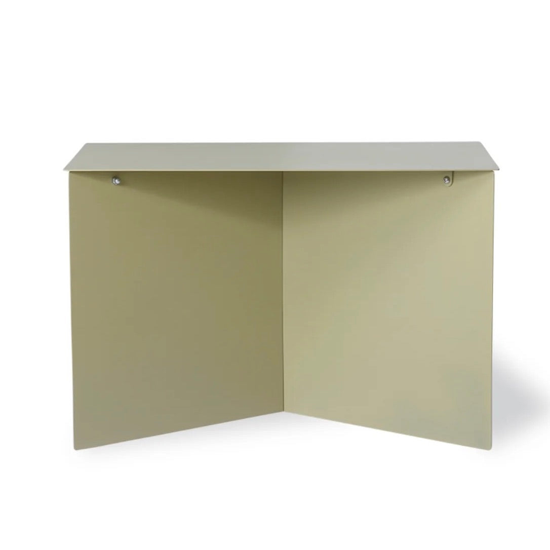 METAL SIDE TABLE RECTANGULAR OLIVE