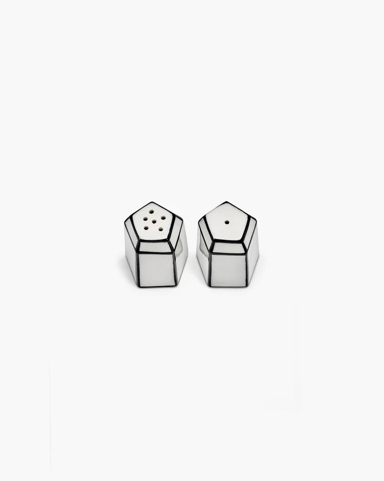SALT & PEPPER SET WHITE | BLACK CARTE BLANCHE
