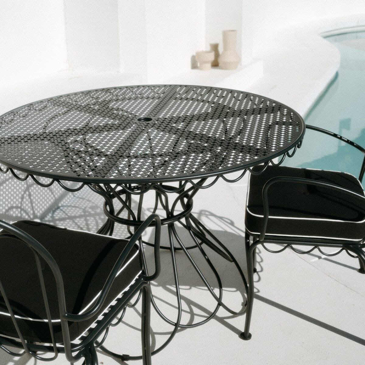 THE AL FRESCO DINING TABLE | VINTAGE BLACK FRAME | On Order