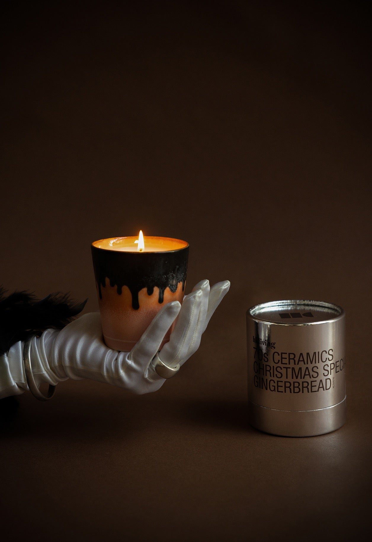 70S CERAMICS : CHRISTMAS SPECIAL CANDLE | GINGERBREAD