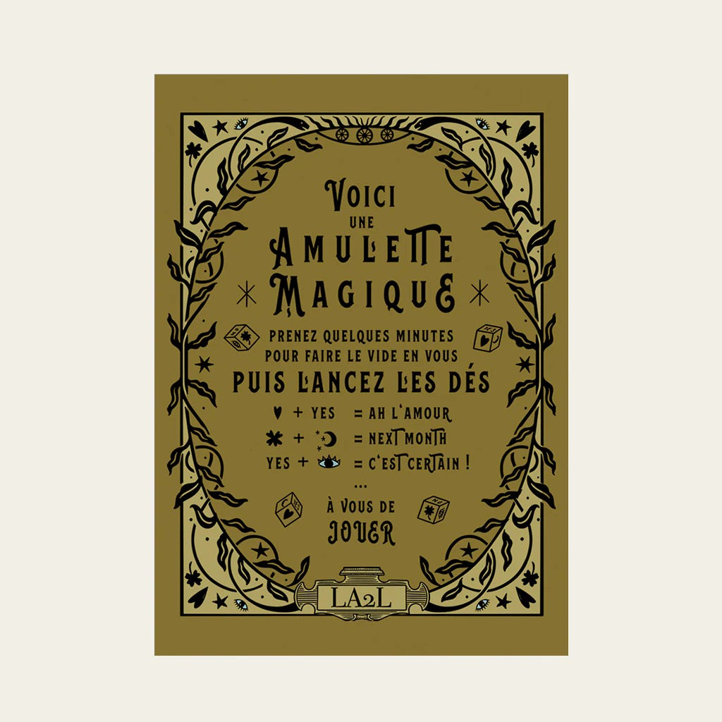 NECKLACE SACHA DICE CAGE AMULET