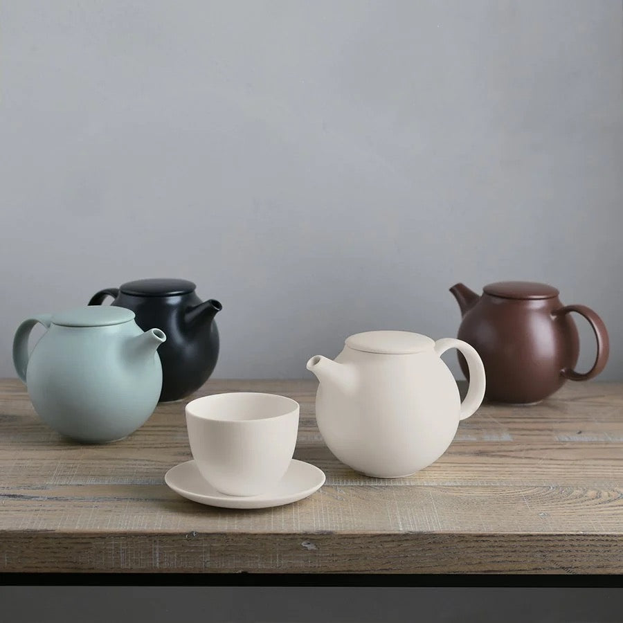 PEBBLE TEAPOT 480ML WHITE