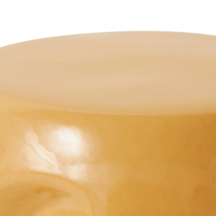 CURRENTS CERAMIC SIDE TABLE, SAND