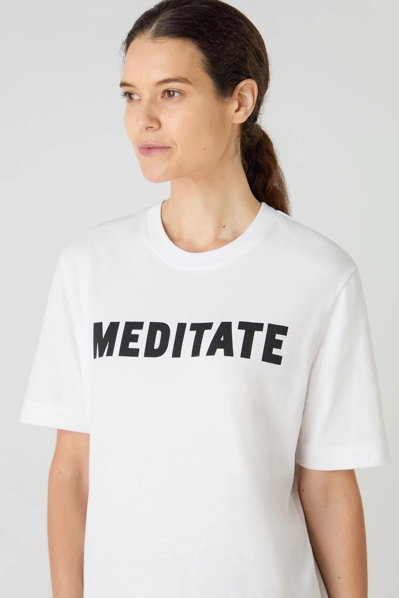 ORGANIC COTTON MEDITATE T - SHIRT