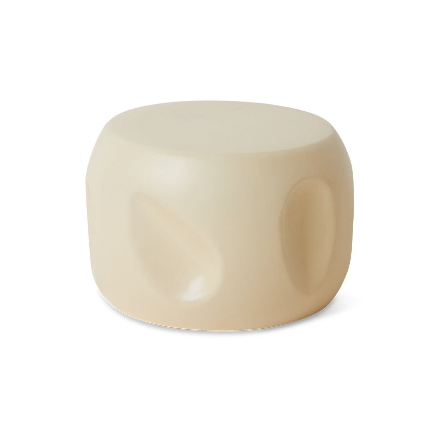 CURRENTS CERAMIC SIDE TABLE, SHELL