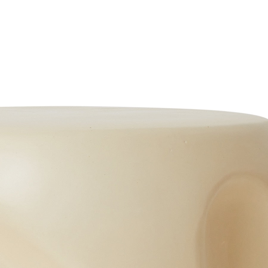 CURRENTS CERAMIC SIDE TABLE, SHELL