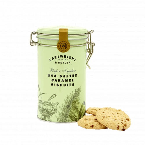 SALTED CARAMEL BISCUITS TIN