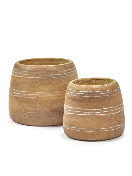 FLOWER POT  BROWN