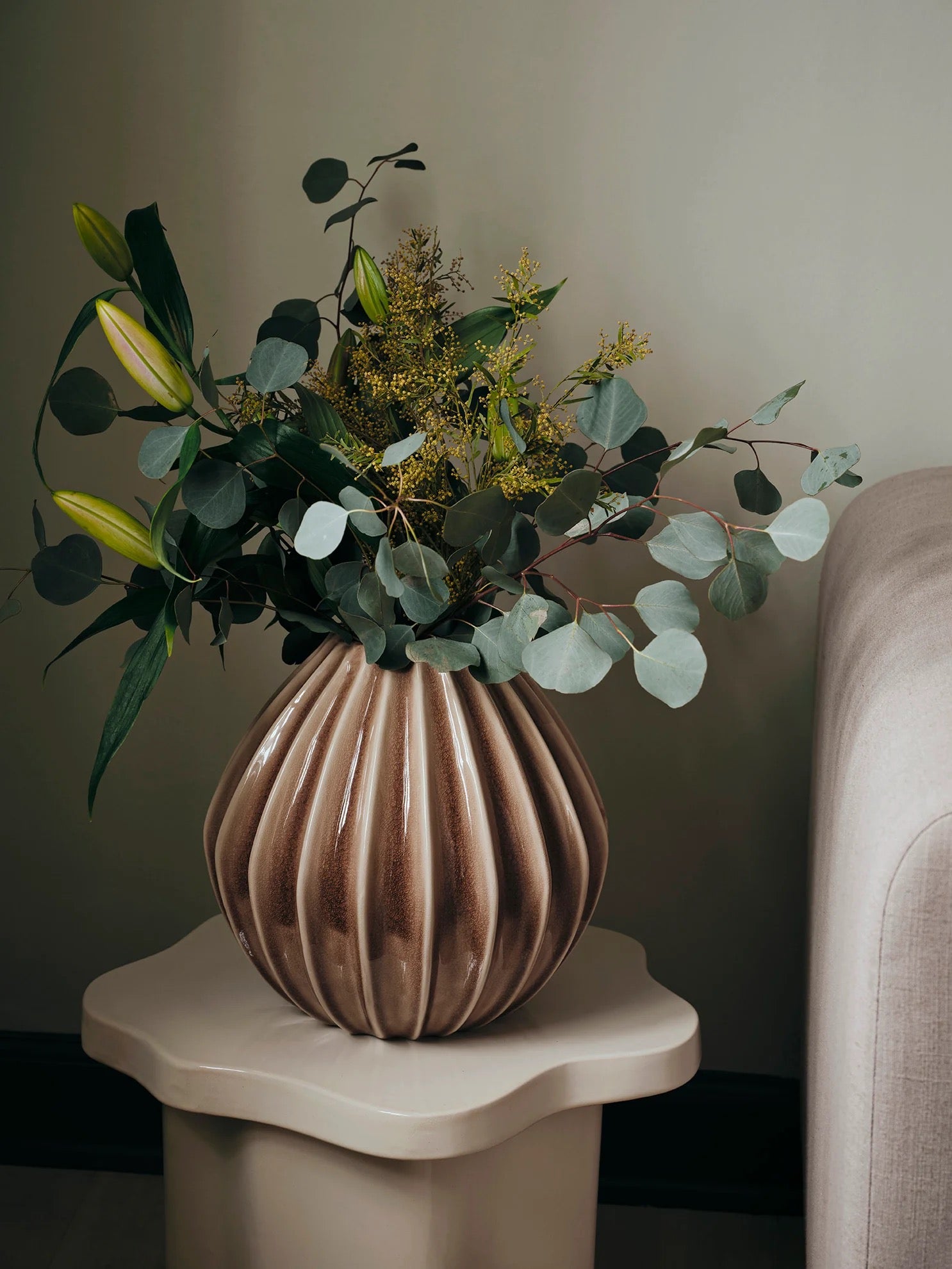 WIDE VASE L | FAWN