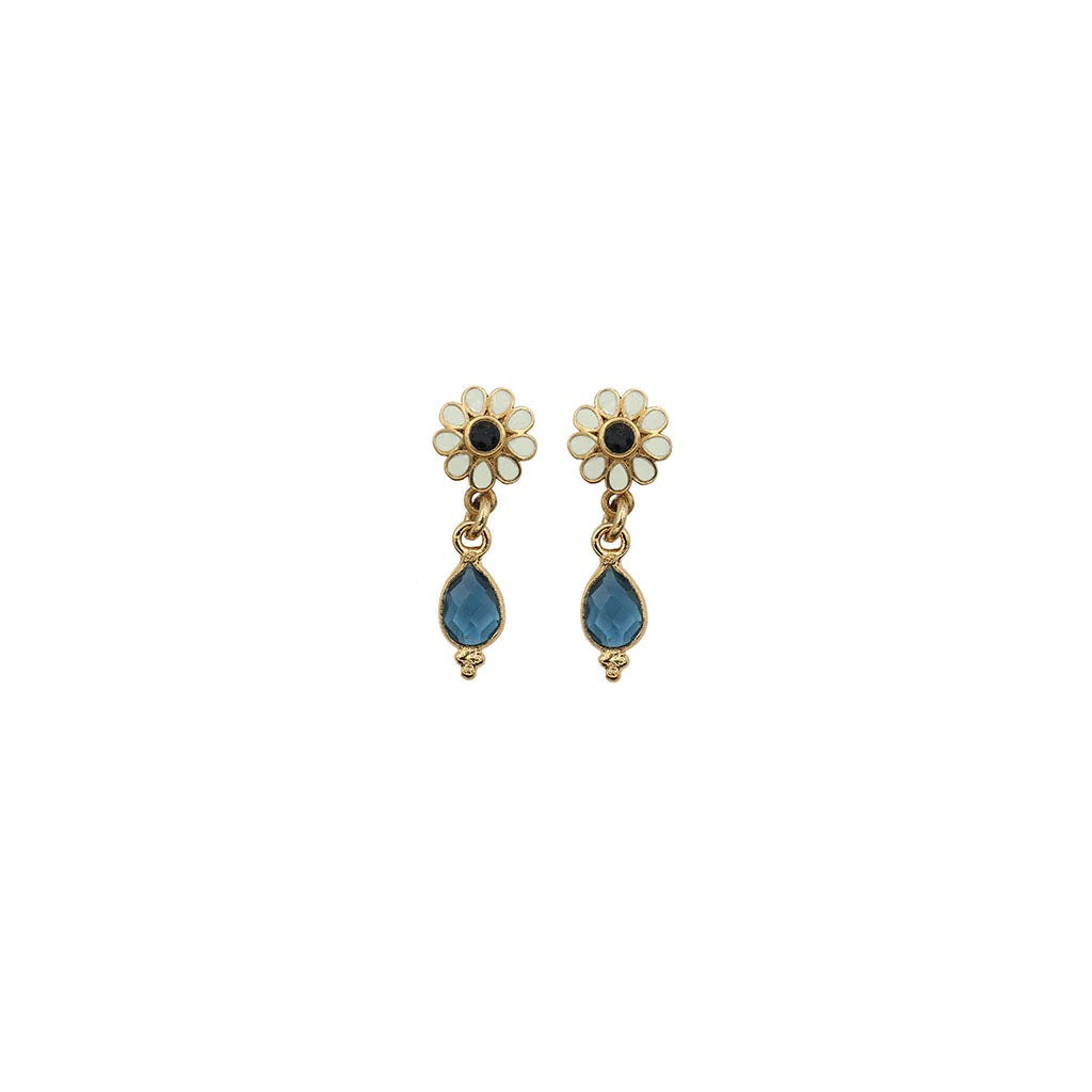 EARRINGS SISSI FLOWER DROP STUDS