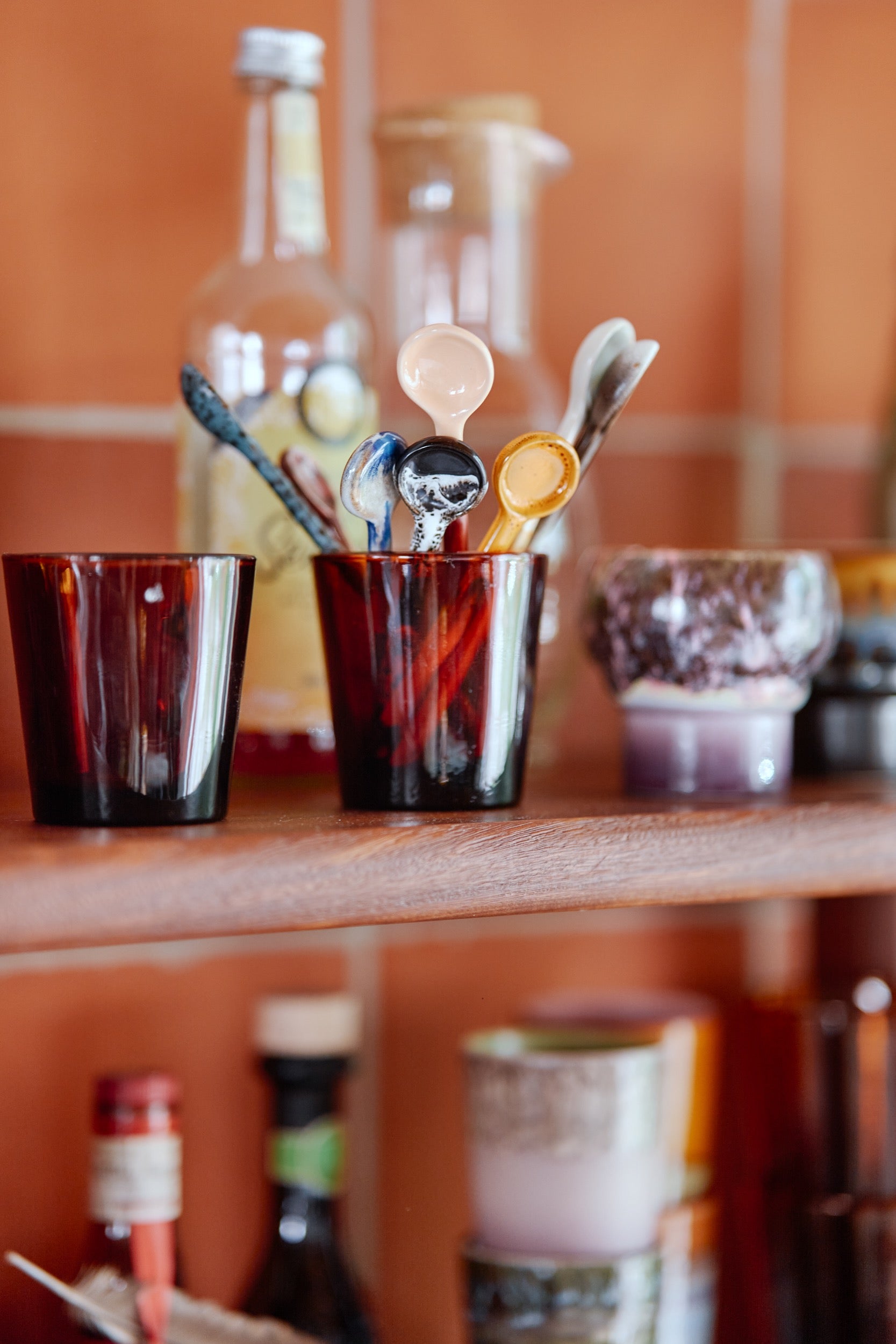 70's CERAMICS: SPOONS FORCE | SET OF 4