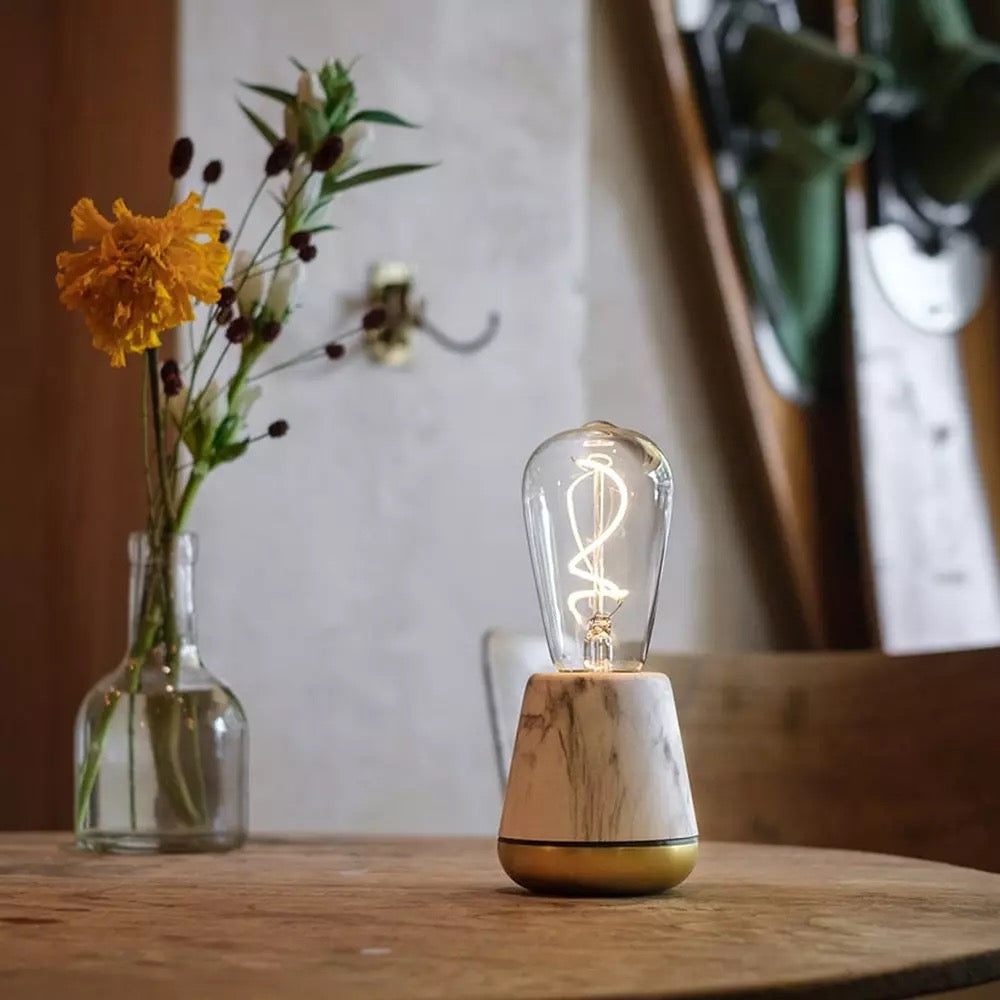 ONE TABLE LIGHT WHITE MARBLE