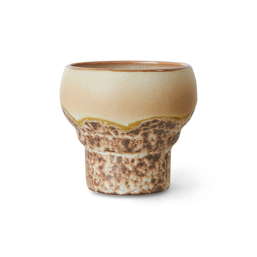 70S CERAMICS:  LUNGO MUGS, CORAL (SET OF 2)