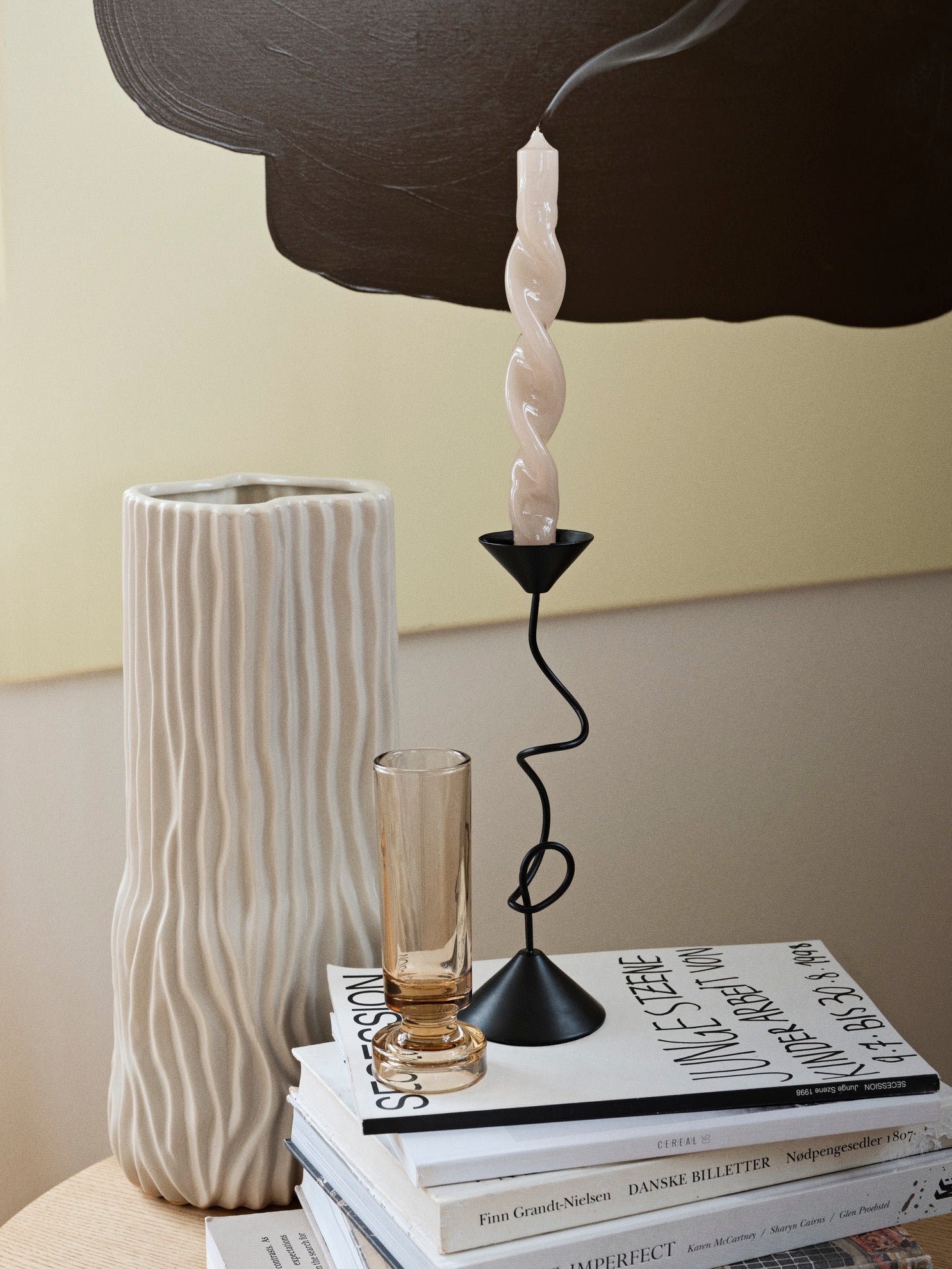 MAGNI VASE L BEIGE