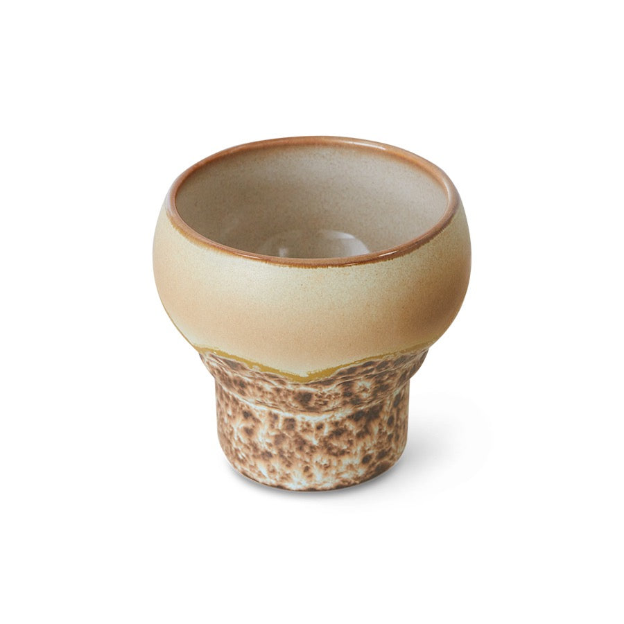 70S CERAMICS:  LUNGO MUGS, CORAL (SET OF 2)