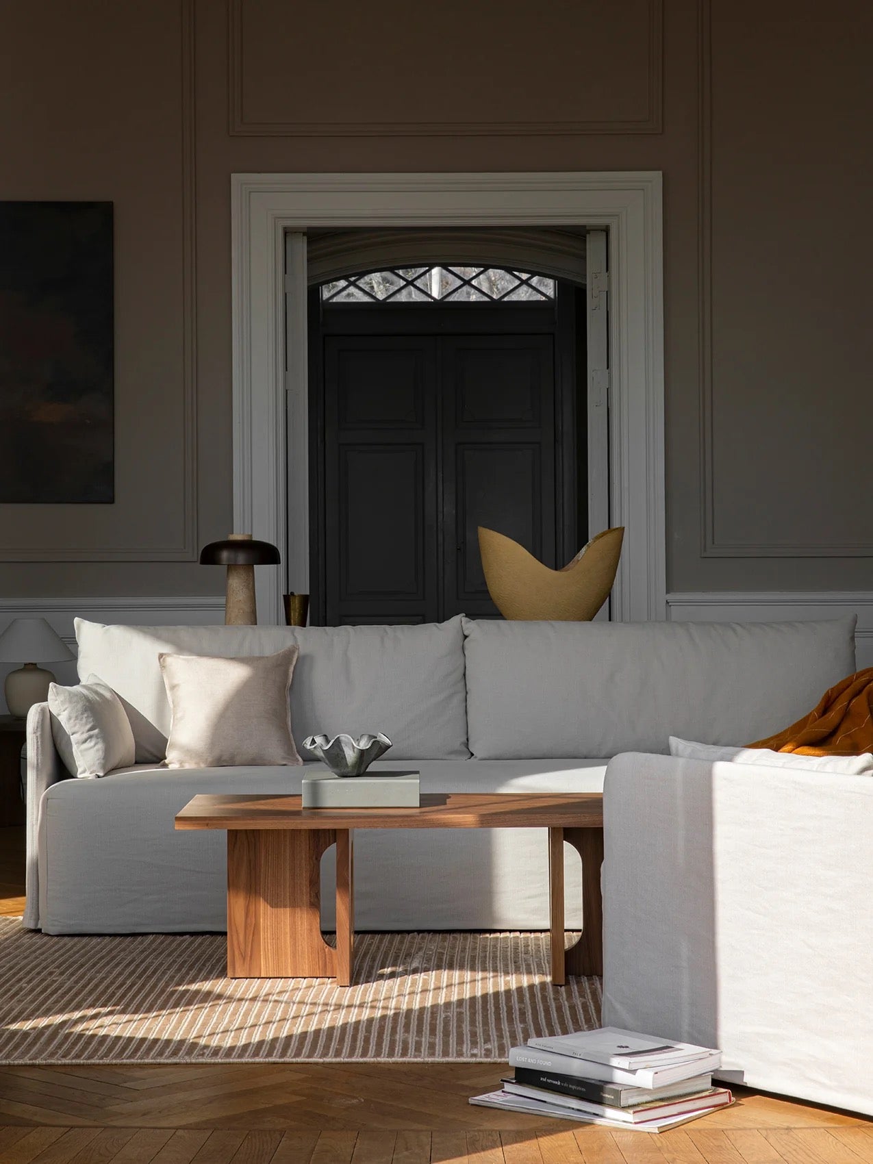 OFFSET SOFA W. LOOSE COVER