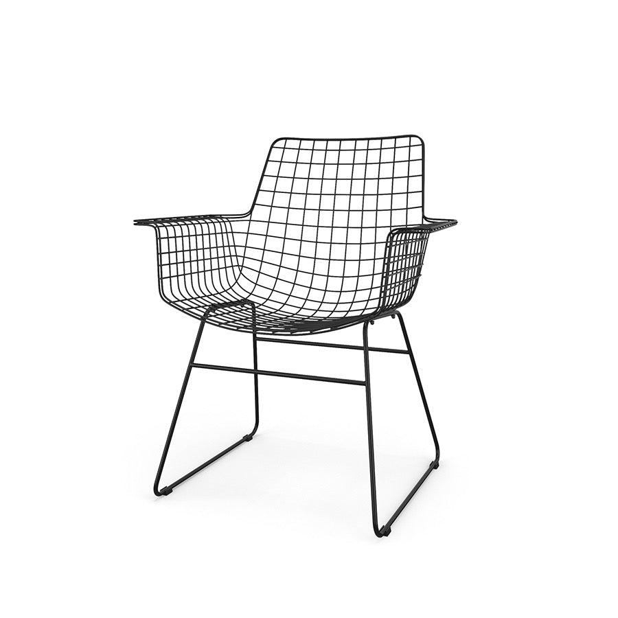 METAL WIRE CHAIR WITH ARMS | On Order