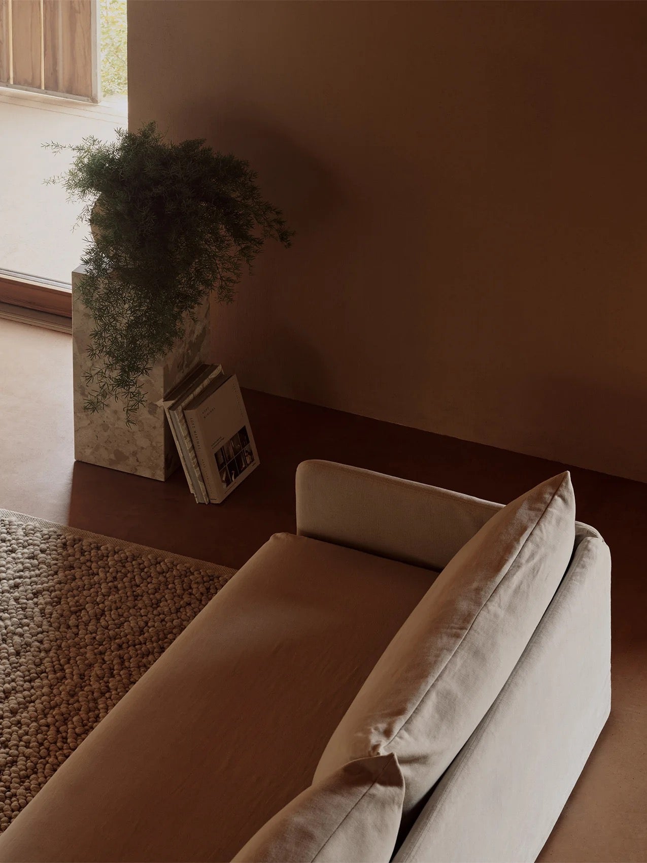 OFFSET SOFA W. LOOSE COVER