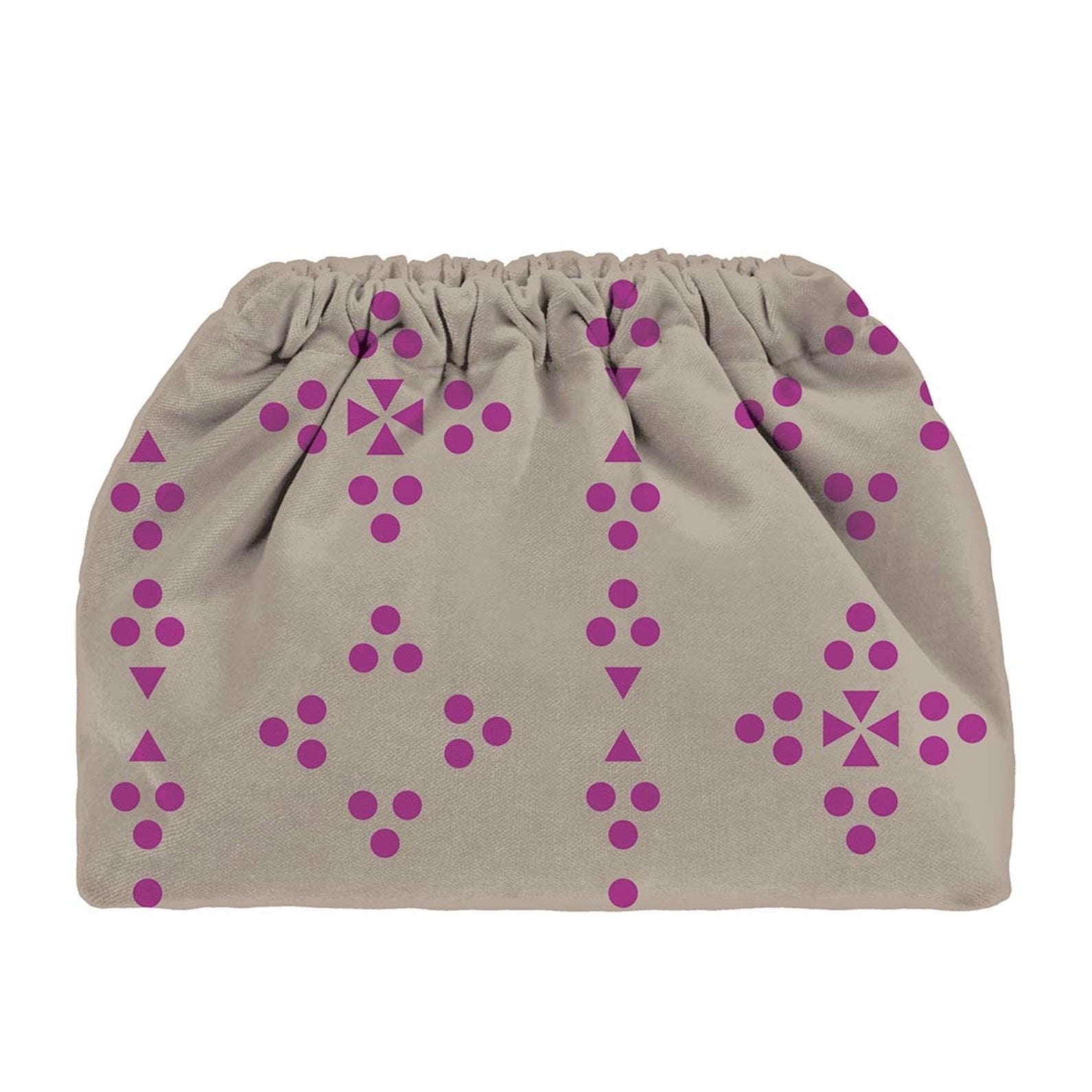 CLUTCH BAG - PATTERNED HAZELNUT