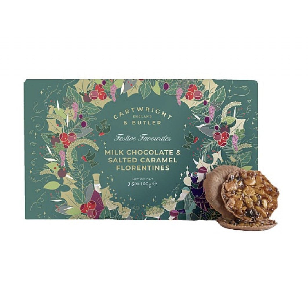MILK CHOCOLATE & SALTED CARAMEL FLORENTINES