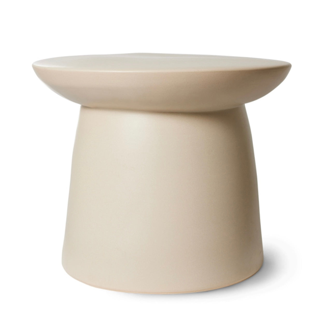 EARTHENWARE SIDE TABLE L -CREAM