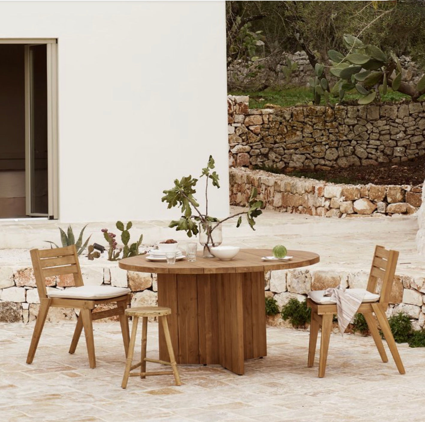 DINING CHAIR | RECYCLED TEAK | WITH CUSHION | On Order
