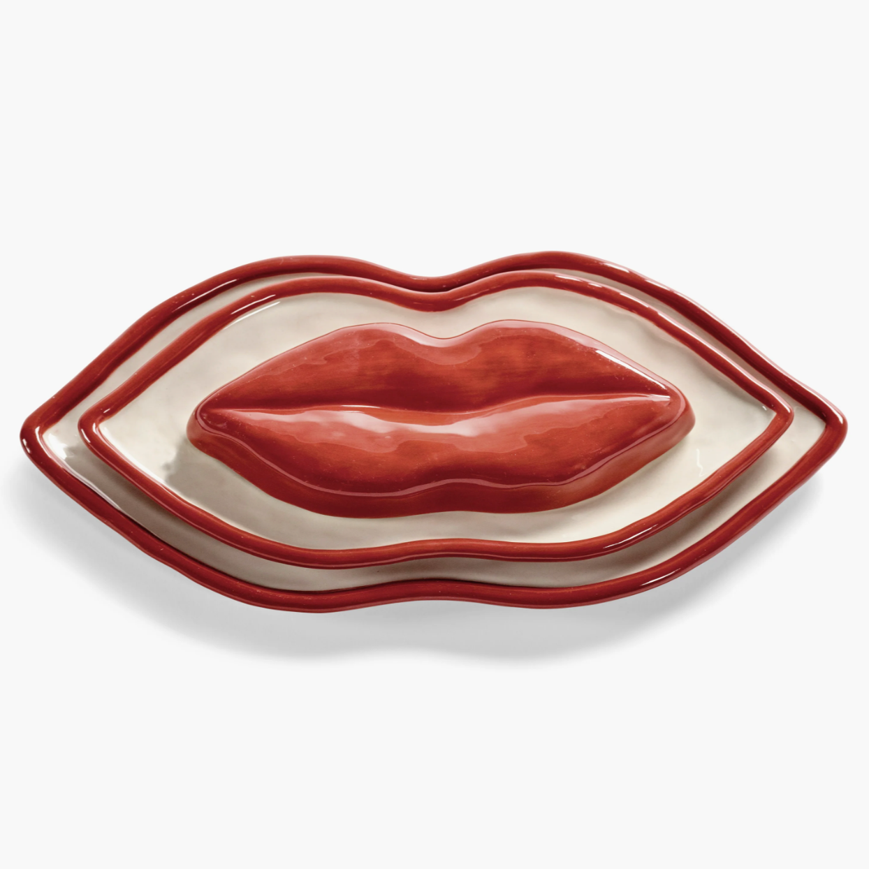 SERVING DISH SET/3 LIPS