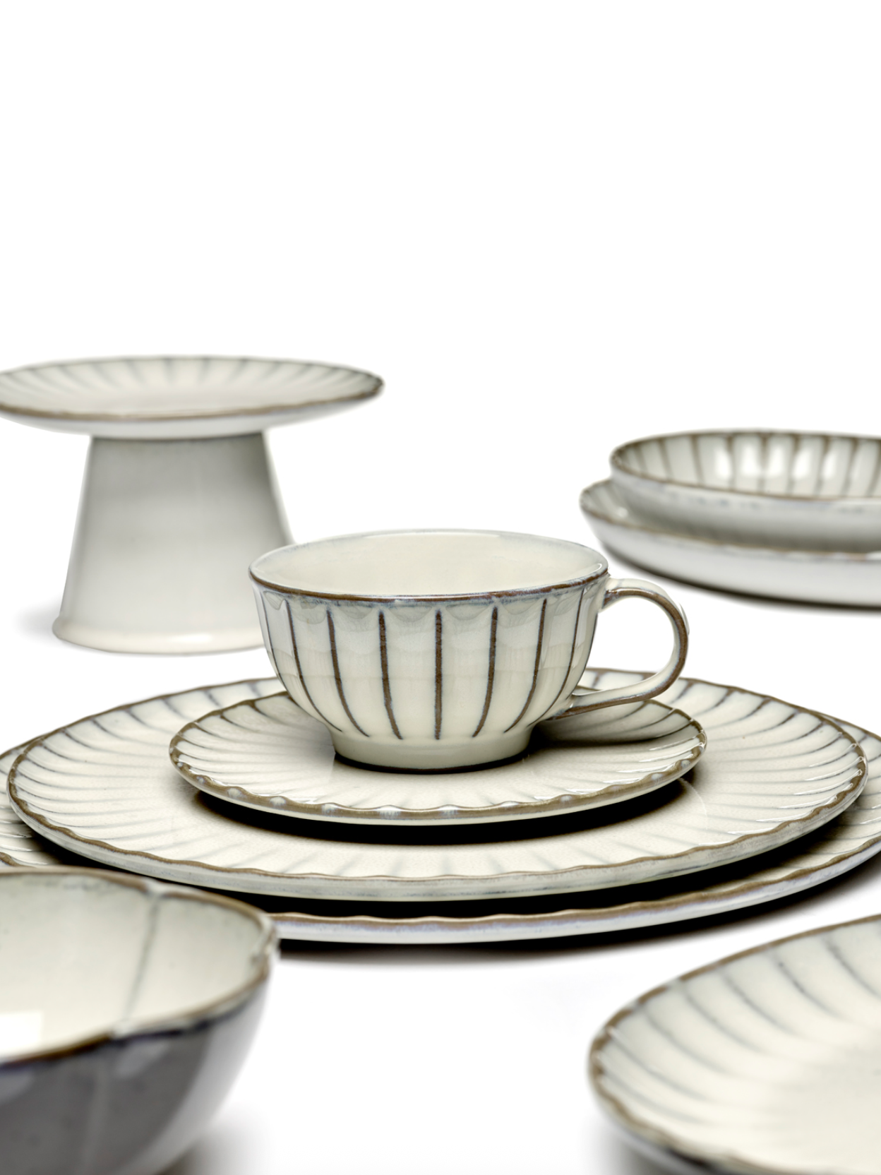 CAKE STAND S WHITE INKU