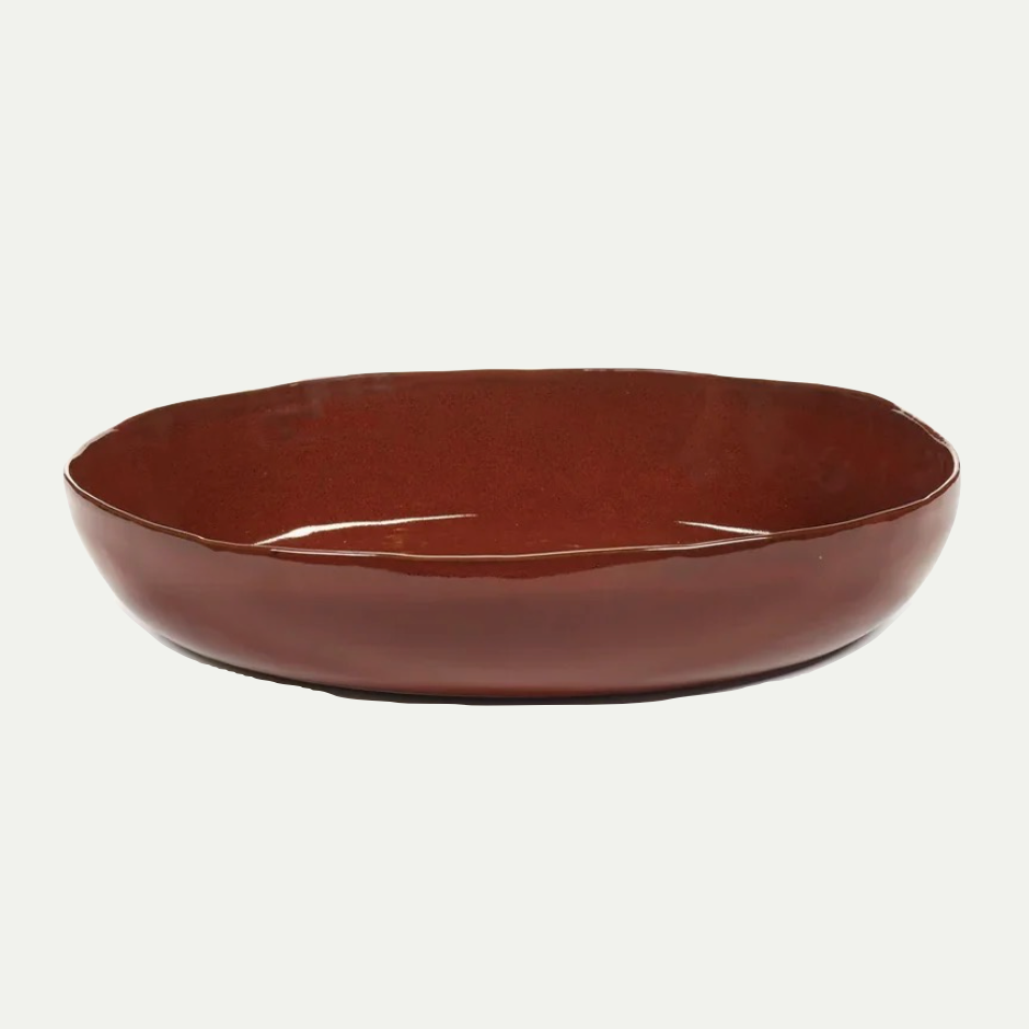 SERVING BOWL L VENETIAN RED LA MERE
