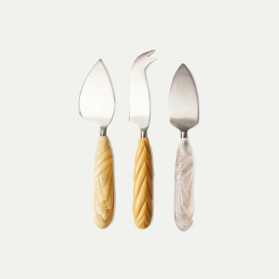 CHEESE KNIVES,CREAM | SET OF 3