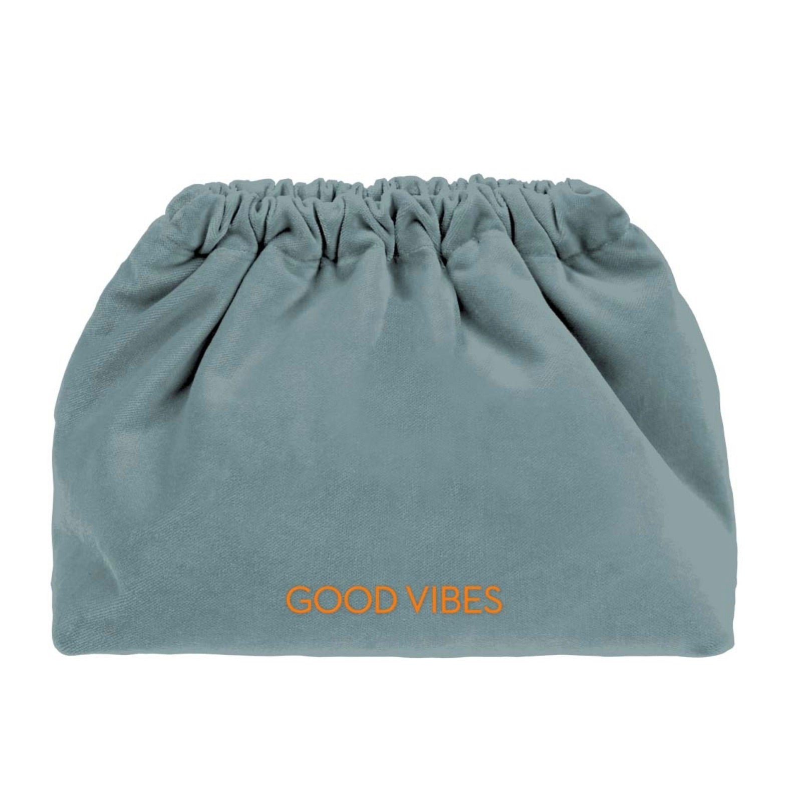 VELVET CLUTCH BAG - GOOD VIBES