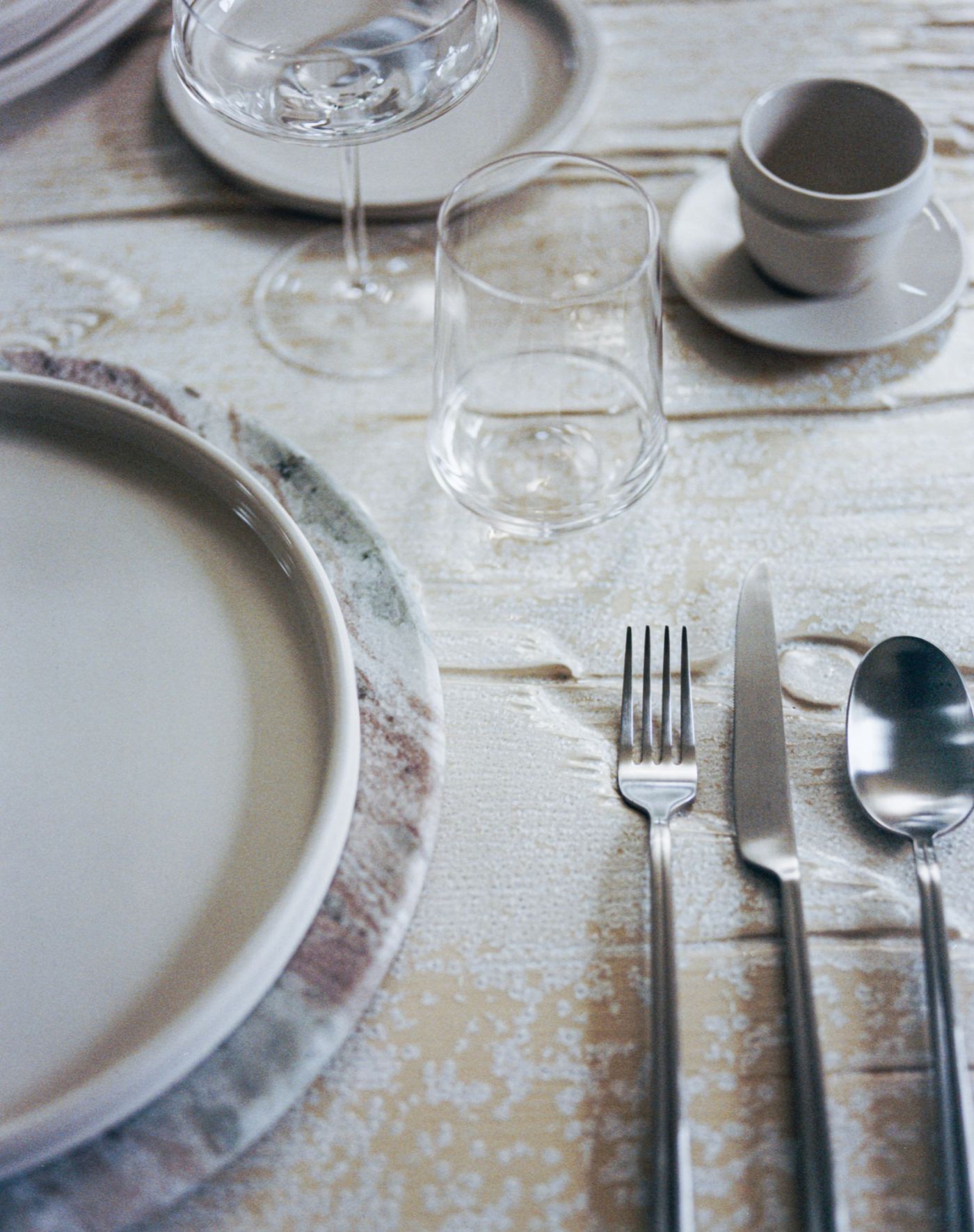 SAUCER ESPRESSO CUP ALABASTER DUNE