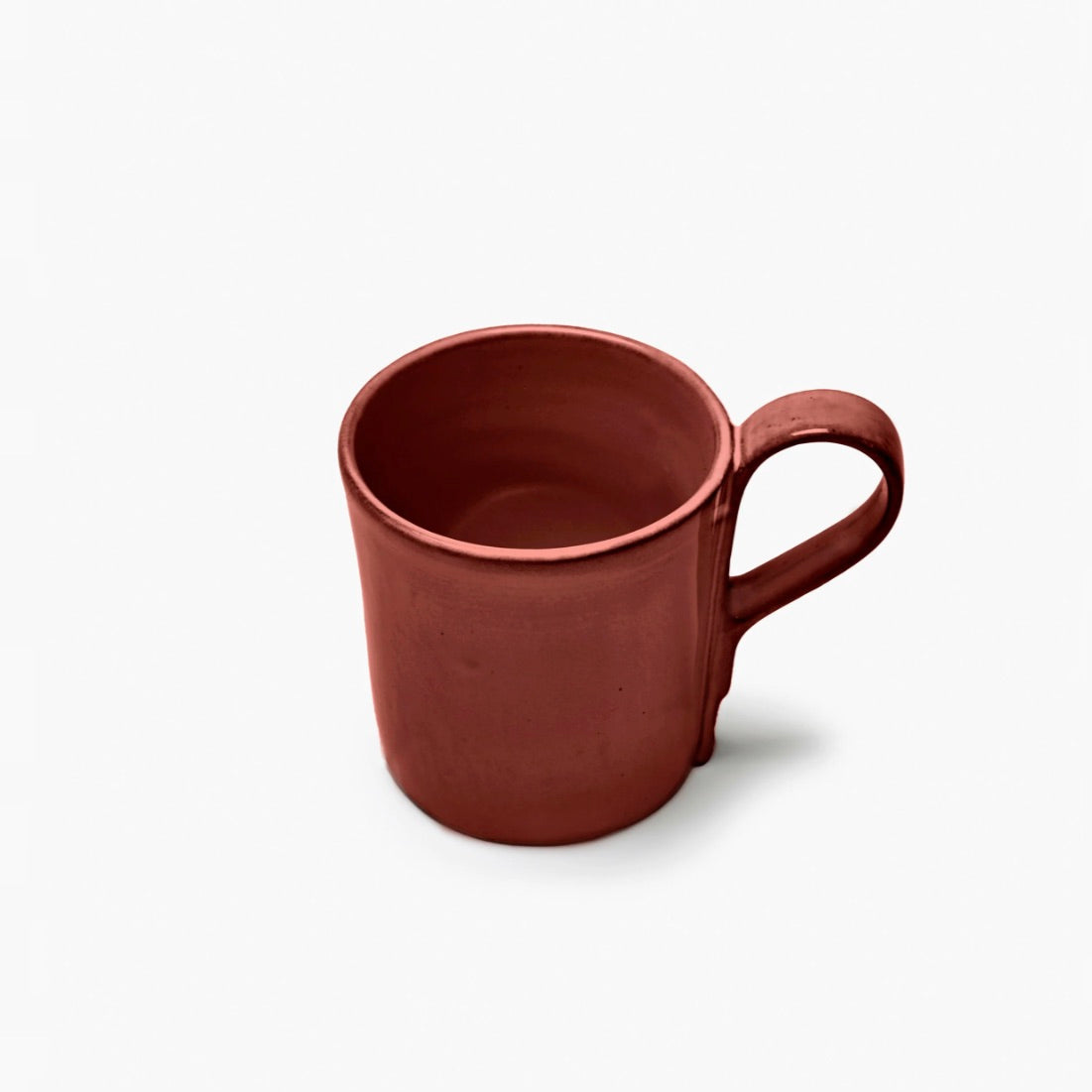 COFFEE CUP WITH HANDLE VENETIAN RED LA MERE