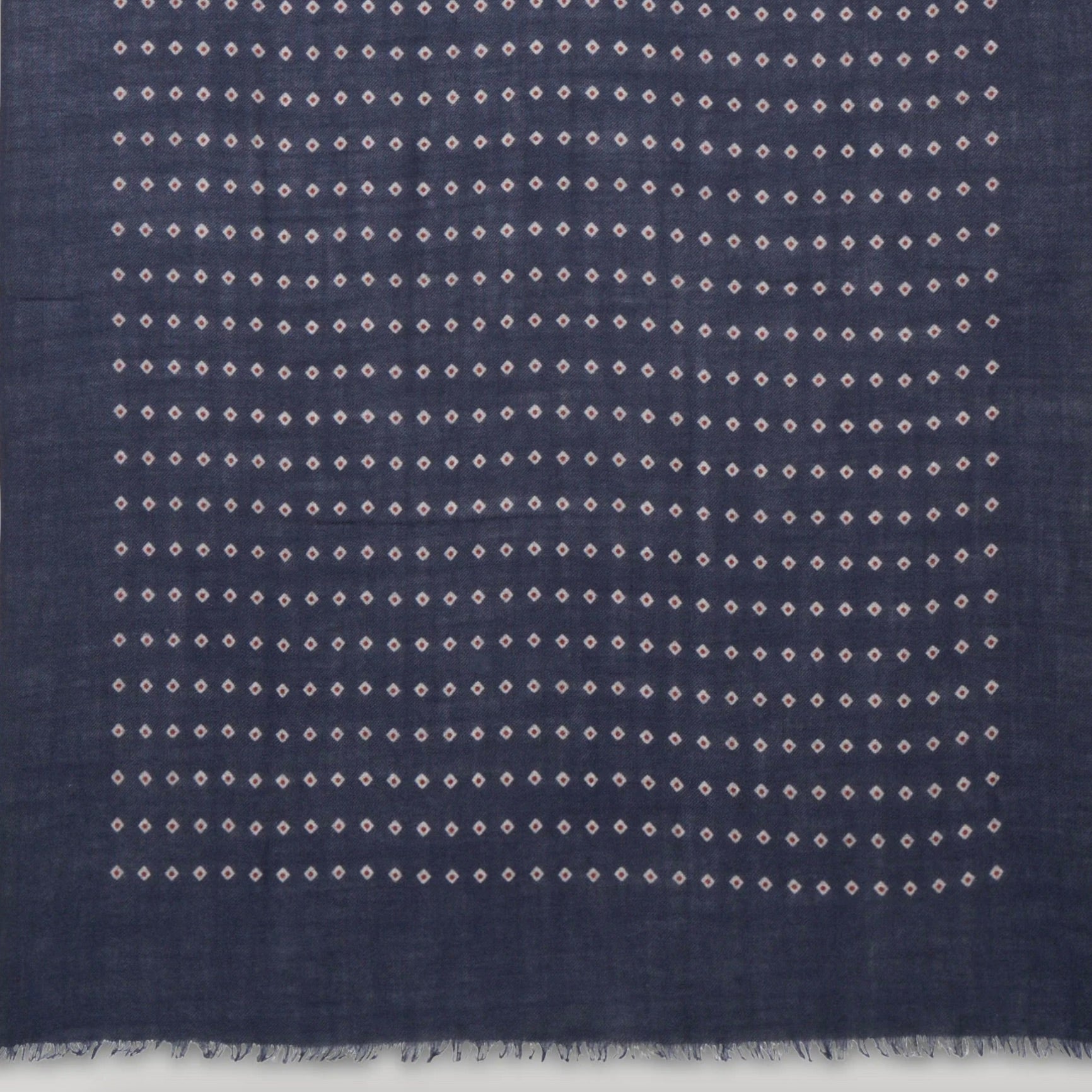 MEN WOVEN SCARF|INDIGO|DOTS