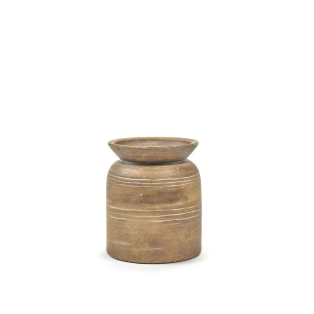 VASE S BROWN RUSTIC
