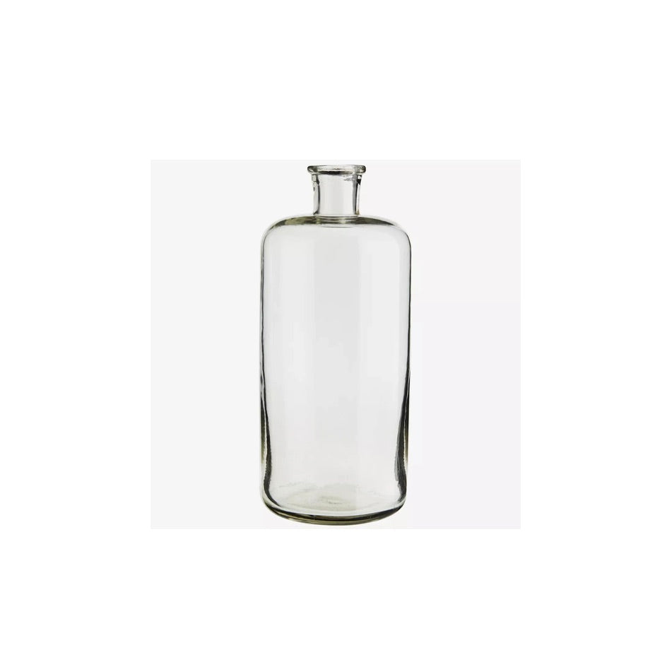 CLEAR GLASS VASE-LONG L