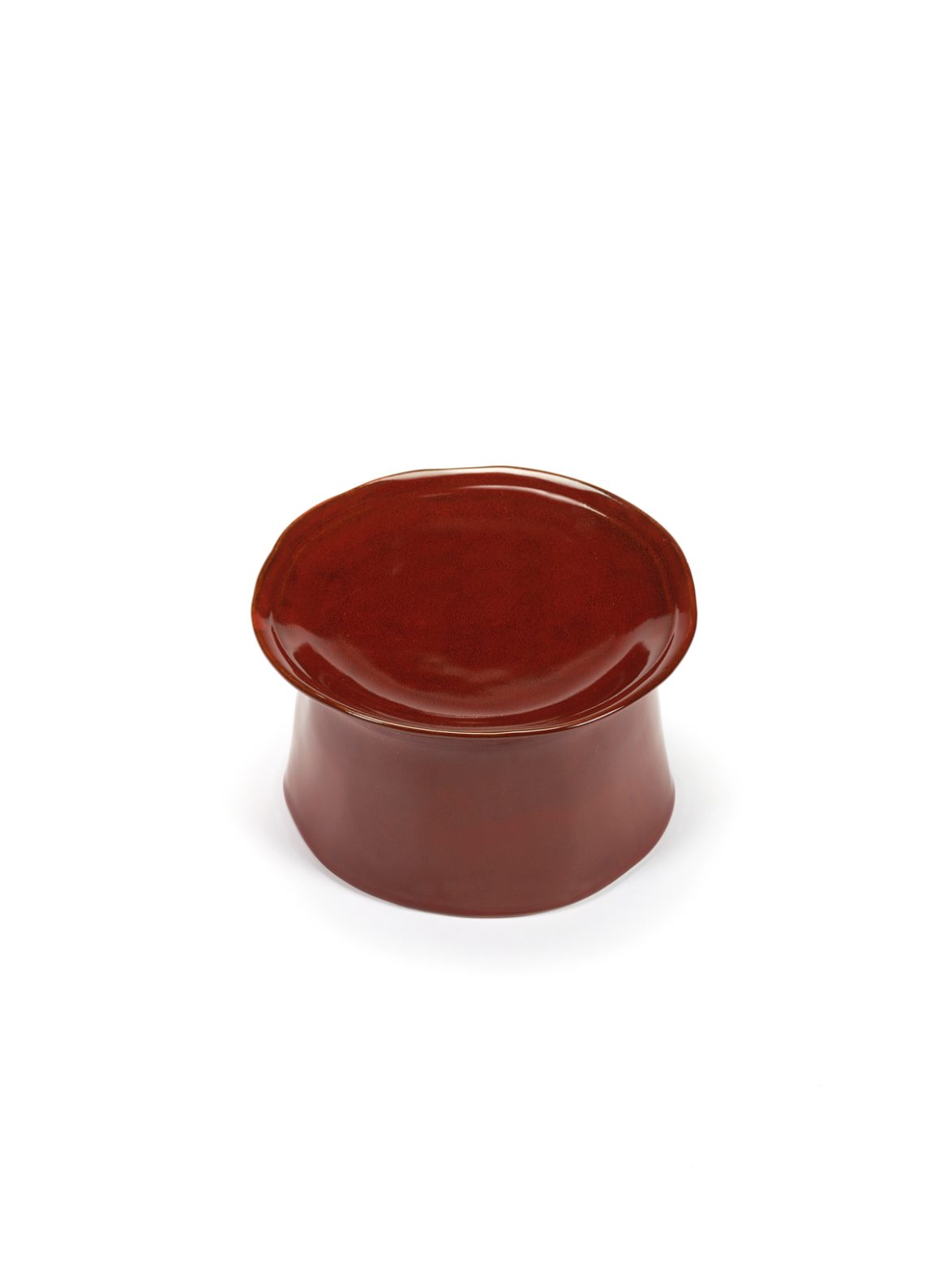 DEEP PLATE LARGE ON FOOT RED LA MERE