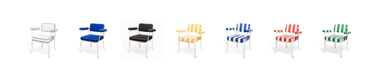 THE WATERHOUSE DINING CHAIR IN RIVIE WHITE | ANTIQUE WHITE FRAME | On Order