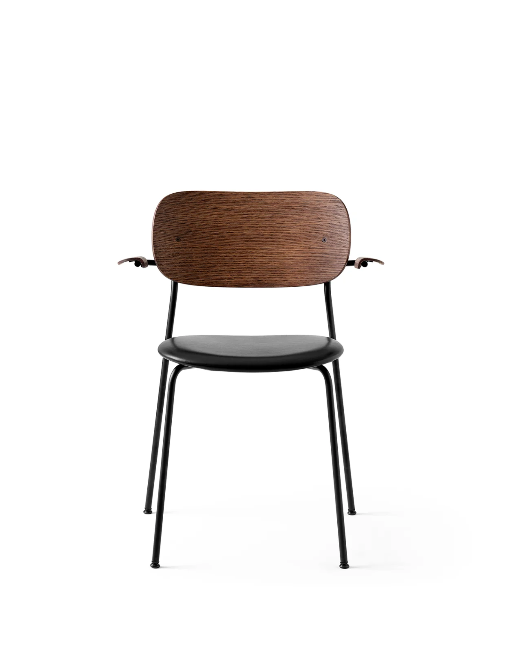 CO DINING CHAIR, UPHOLSTERED SEAT, BLACK FRAME | On Order