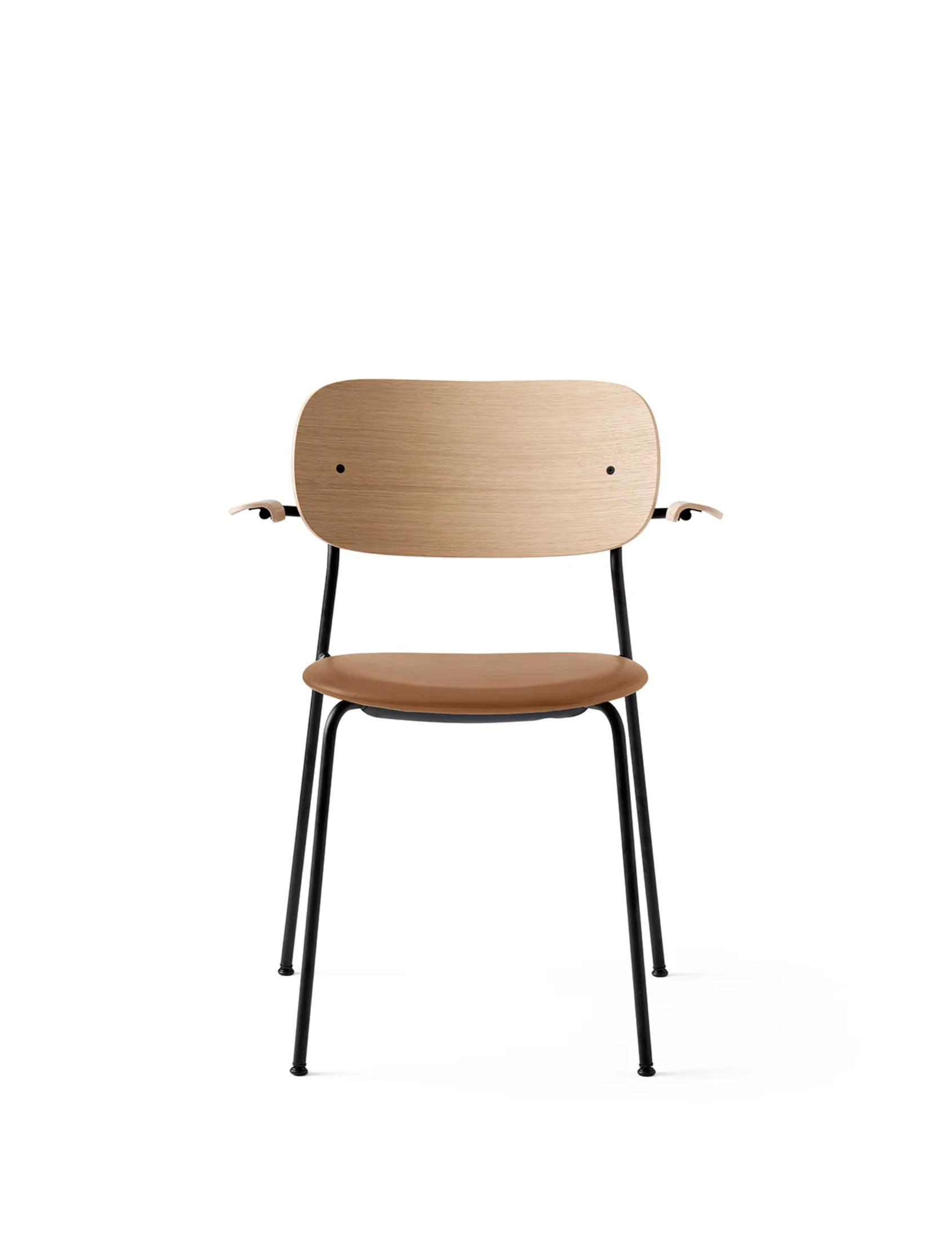 CO DINING CHAIR, UPHOLSTERED SEAT, BLACK FRAME | On Order