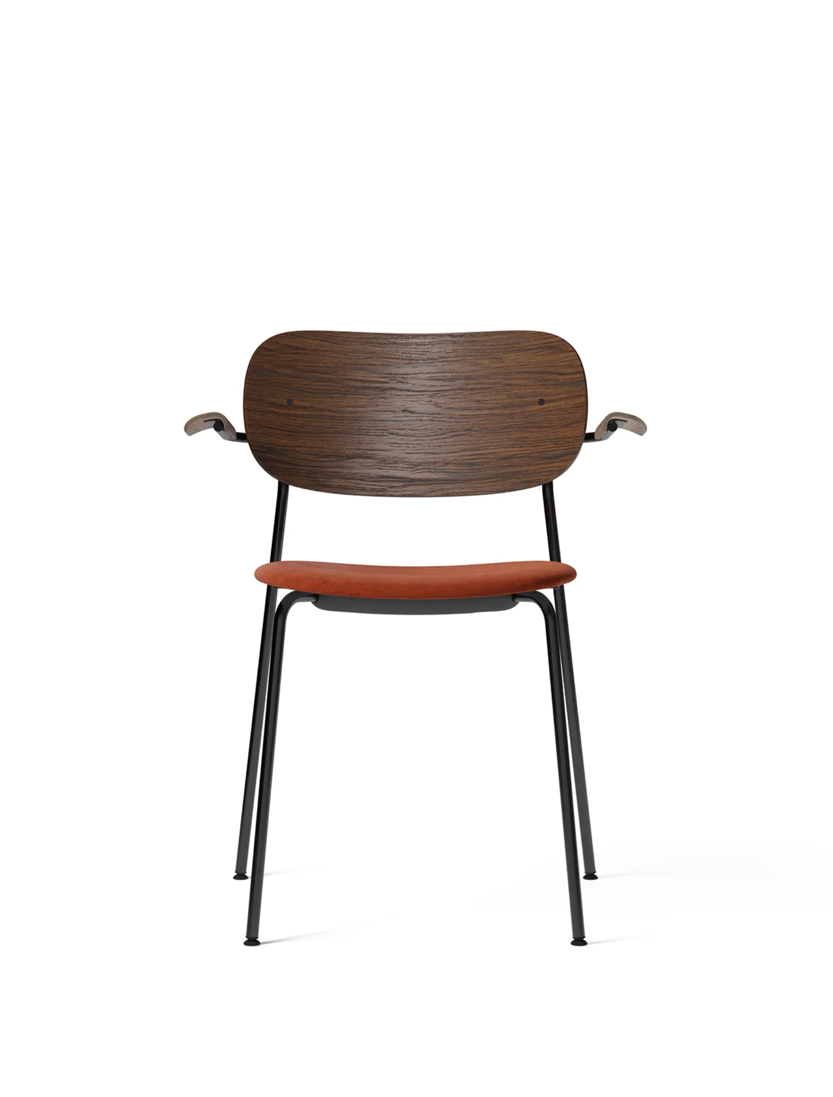 CO DINING CHAIR, UPHOLSTERED SEAT, BLACK FRAME | On Order