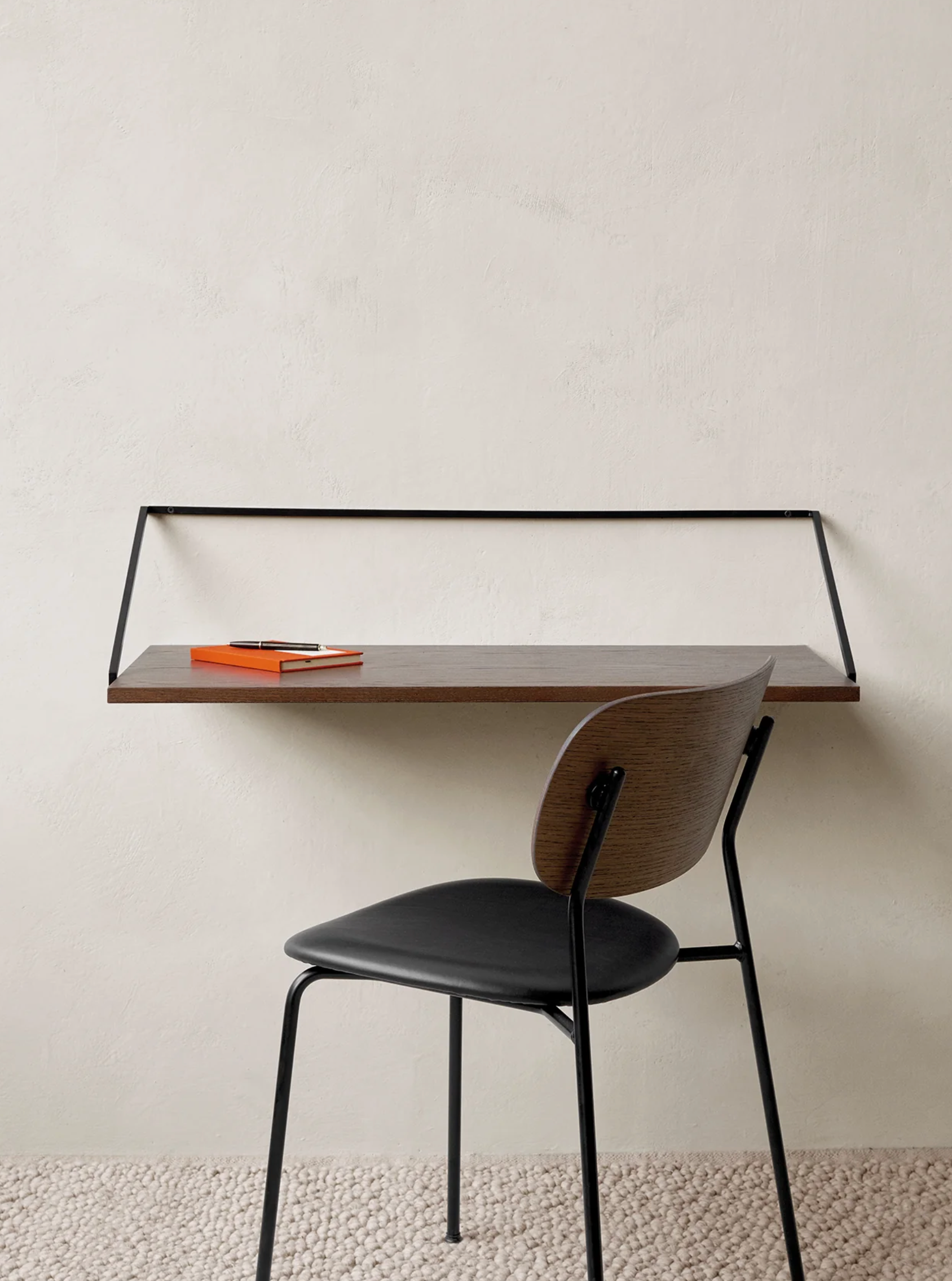 CO DINING CHAIR, UPHOLSTERED SEAT, BLACK FRAME | On Order