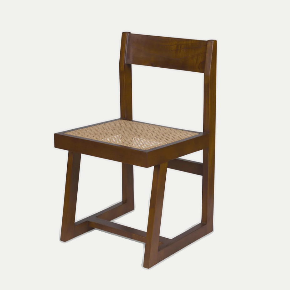 BOX CHAIR- DARK BROWN