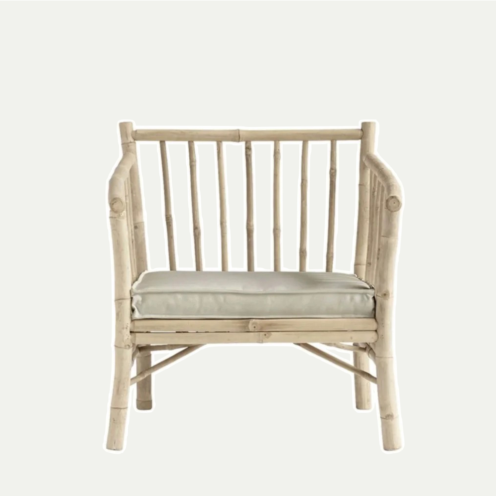 BAMBOO CHAIR | SAND CUSHION | On Order