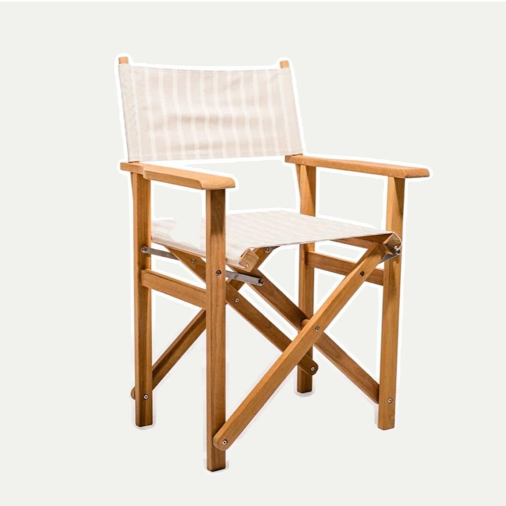 THE DIRECTORS CHAIR - MONACO NATURAL STRIPE | On Order