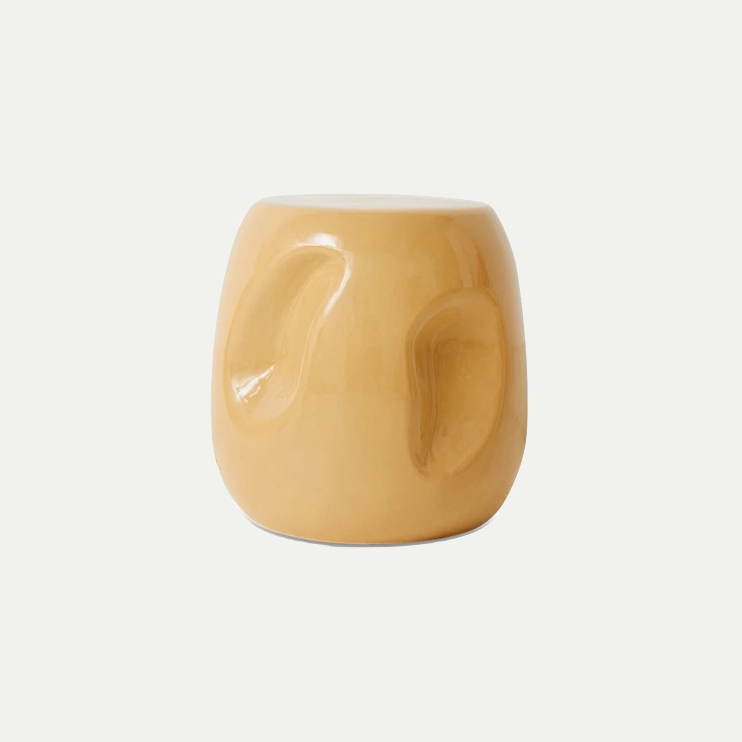 CURRENTS CERAMIC SIDE TABLE, SAND