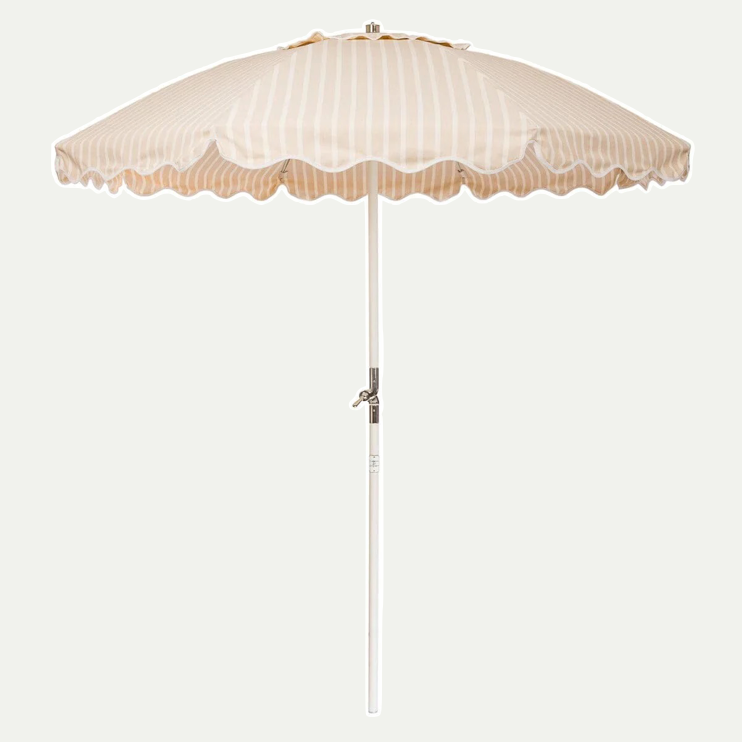 THE CLUB UMBRELLA - MONACO NATURAL STRIPE | On Order