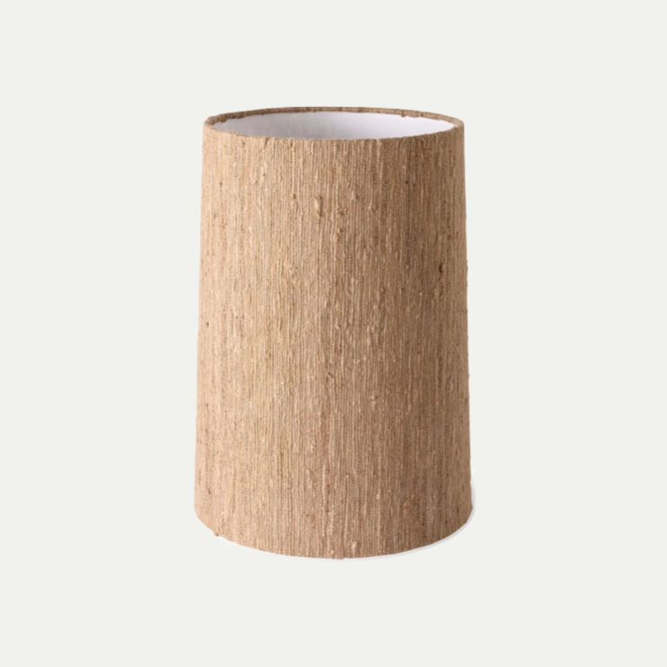 CONE LAMPSHADE SILK BROWN